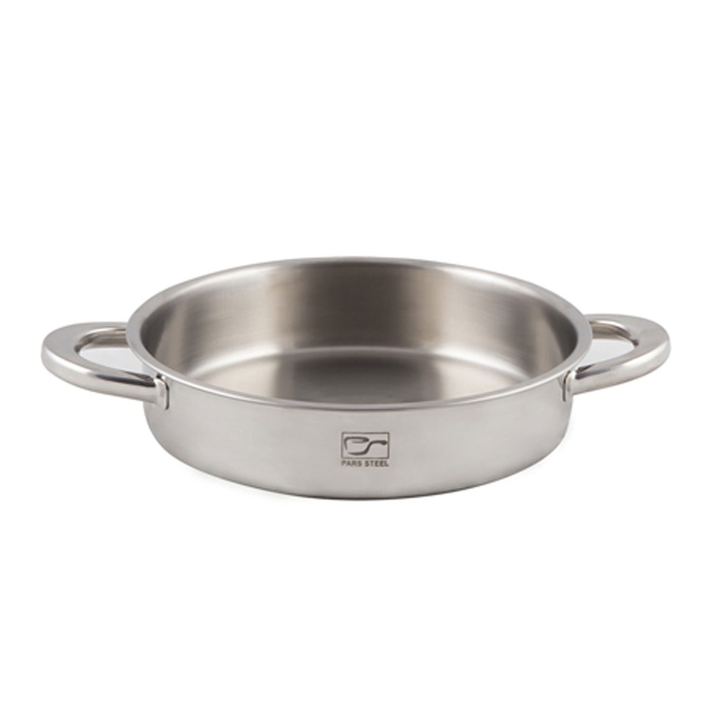 ماهی‌تابه استیل کف سه لایه ۲.۴ لیتری سایز ۲۴