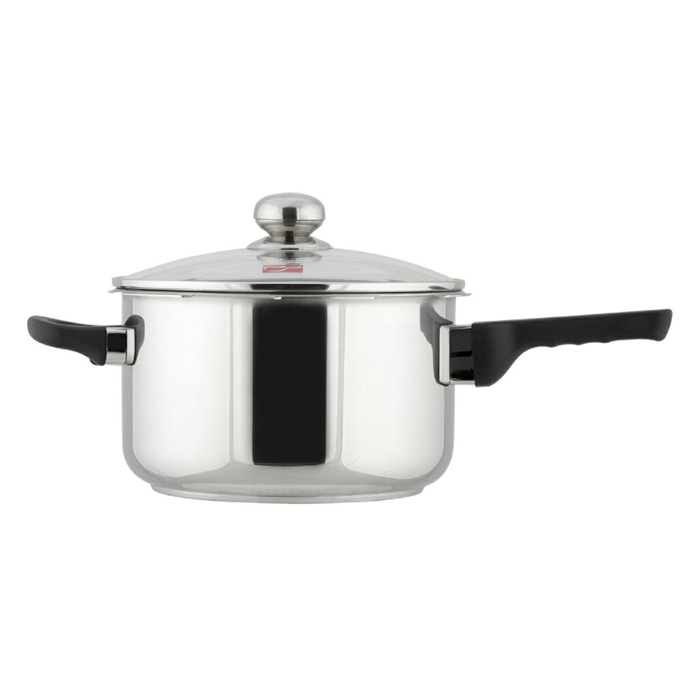 ديگ زودپز استیل کف سه لایه پارس ۴/۵ ليتری با در پیرکس