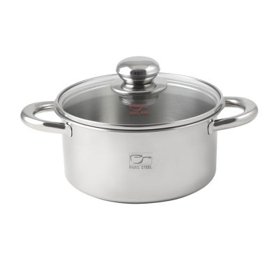 قابلمه استیل کف سه لایه ۱.۶ لیتری سایز ۱۶