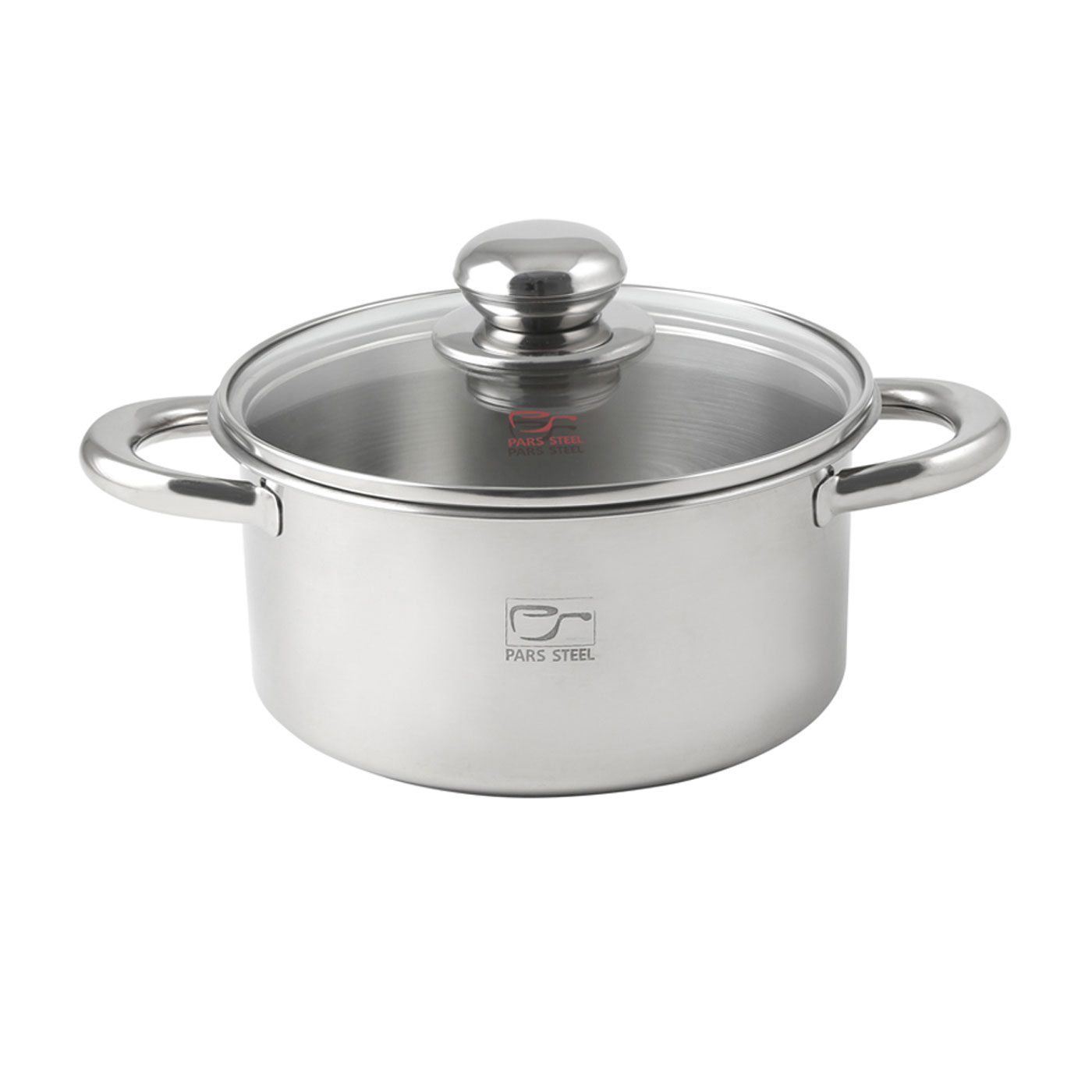 قابلمه استیل کف سه لایه ۲.۳ لیتری سایز ۱۸