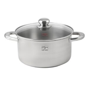 قابلمه استیل کف سه لایه ۵.۶ لیتری سایز ۲۴