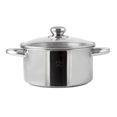 قابلمه استیل کف سه لایه ۵.۶ لیتری سایز ۲۴