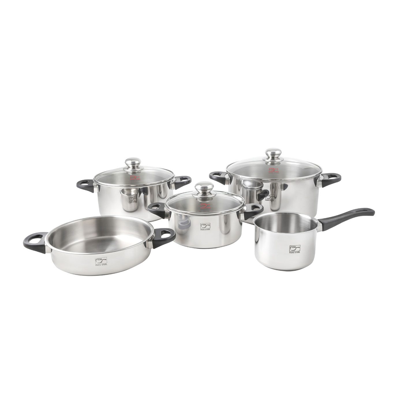 سرویس قابلمه ۸ پارچه دسته باکالیت پارس