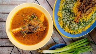 طرز تهیه باقالی پلو با ماهیچه در زودپز