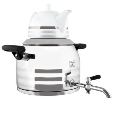 کتری و قوری استیل پارس مدل درسا ۵ لیتری