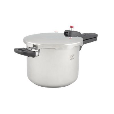 ديگ زودپز استیل کف سه لایه پارس ۶ ليتری