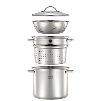 پاستا پز استیل مدل شف 4 پارچه