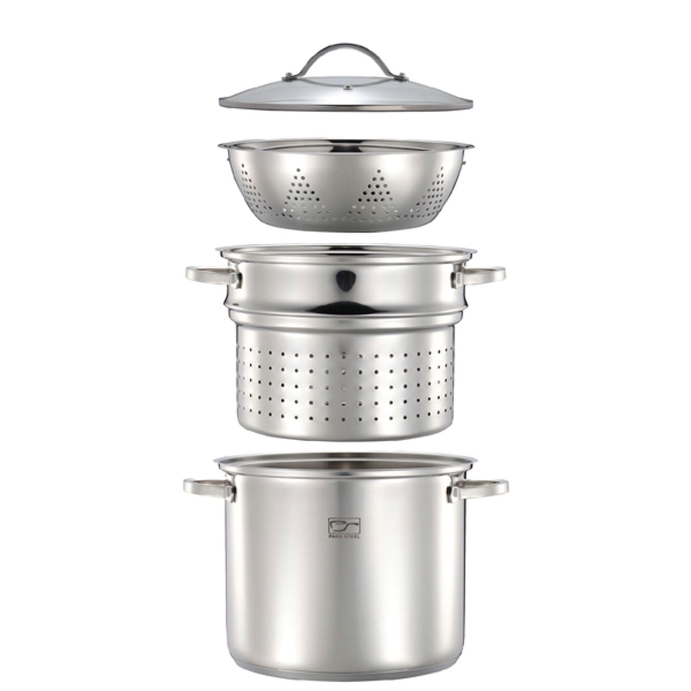 پاستا پز استیل مدل شف 4 پارچه