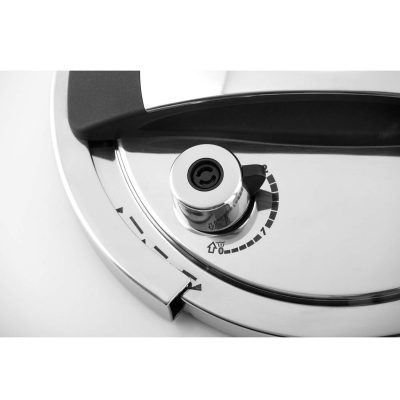 دیگ زودپز دوقلوی پارس استیل مدل شف با در پیرکس ۳ و ۶ لیتری