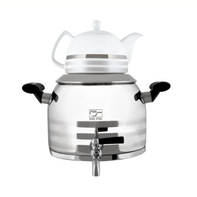کتری و قوری استیل پارس مدل درسا ۵ لیتری