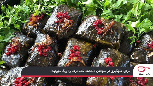 نکات لازم زمان تهیه دلمه برگ مو