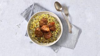 طرز تهیه لوبیا پلو شیرازی به روش مجلسی همراه با ذکر نکات