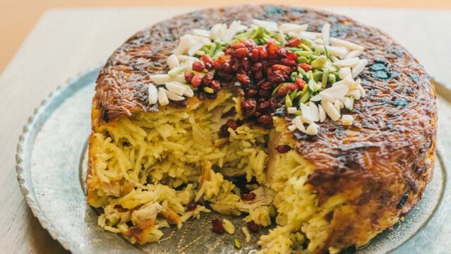 طرز تهیه ته دیگ در قابلمه استیل