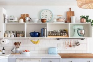 چیدمان وسایل آشپزخانه در کابینت